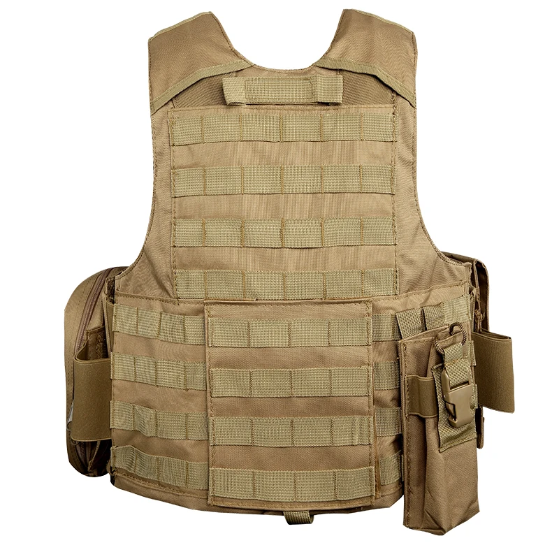 XINXING Khaki Molle Tactical Vest Modular Plate Carrier Nylon