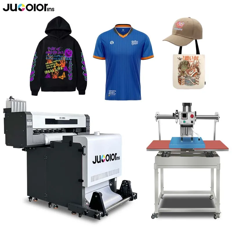 Jucolor high speed 2-4pcs 3200 head 60cm DTF printer for any fabric printing