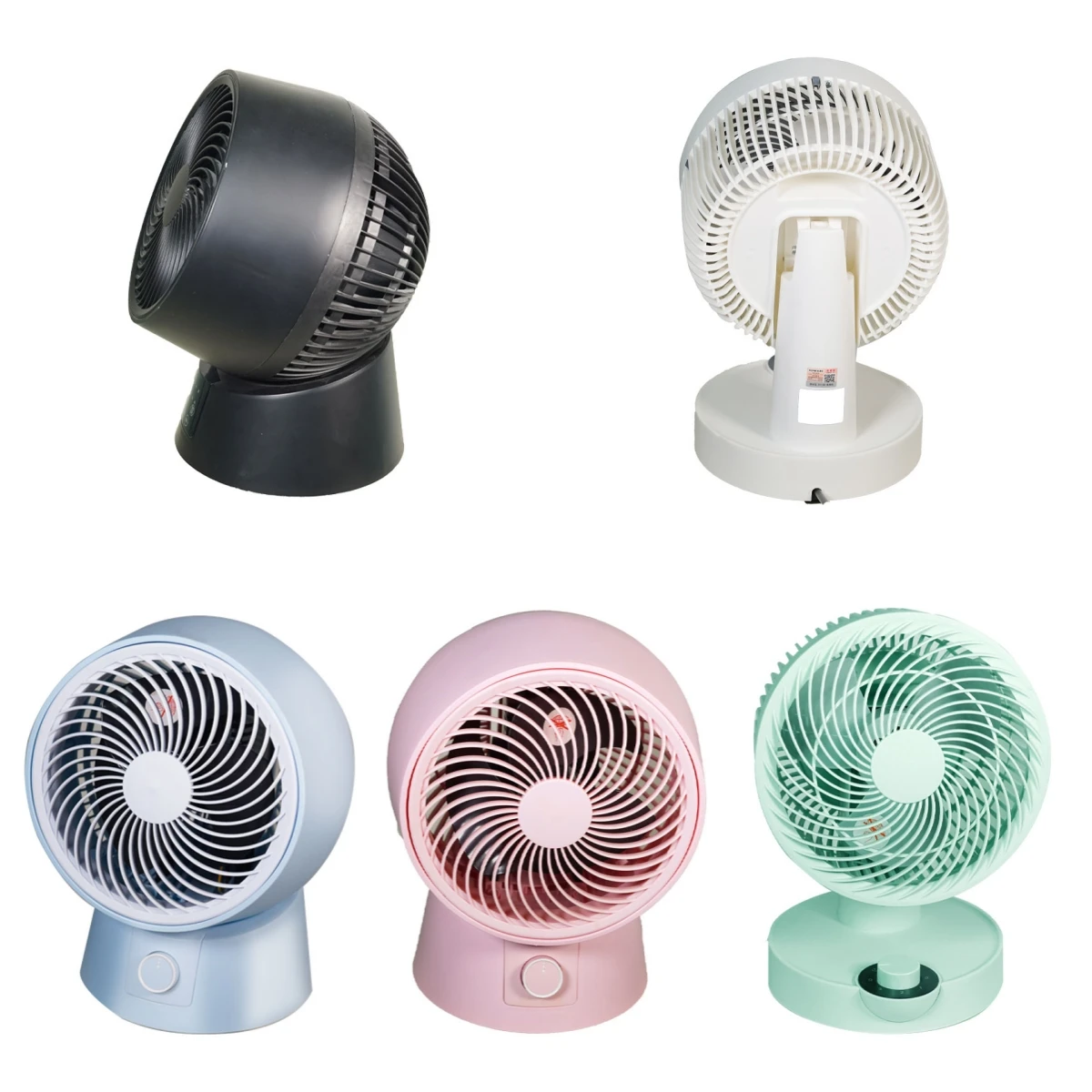 Portable Cool air Fan with 3 Speed Setting Room Purifier Celling up Down Direction Mechanical Control Table