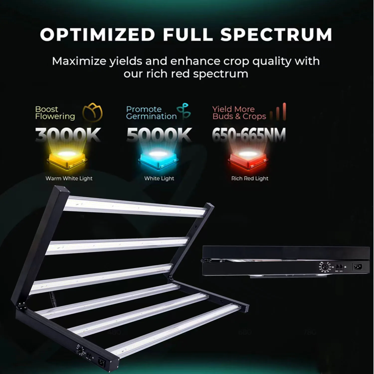 Jk Brand Eco Vertical Farm Greenhouse Vegetable Used 6 Bar Full Spectrum Indoor Plant LED Grow Light 720w With Uv And Ir