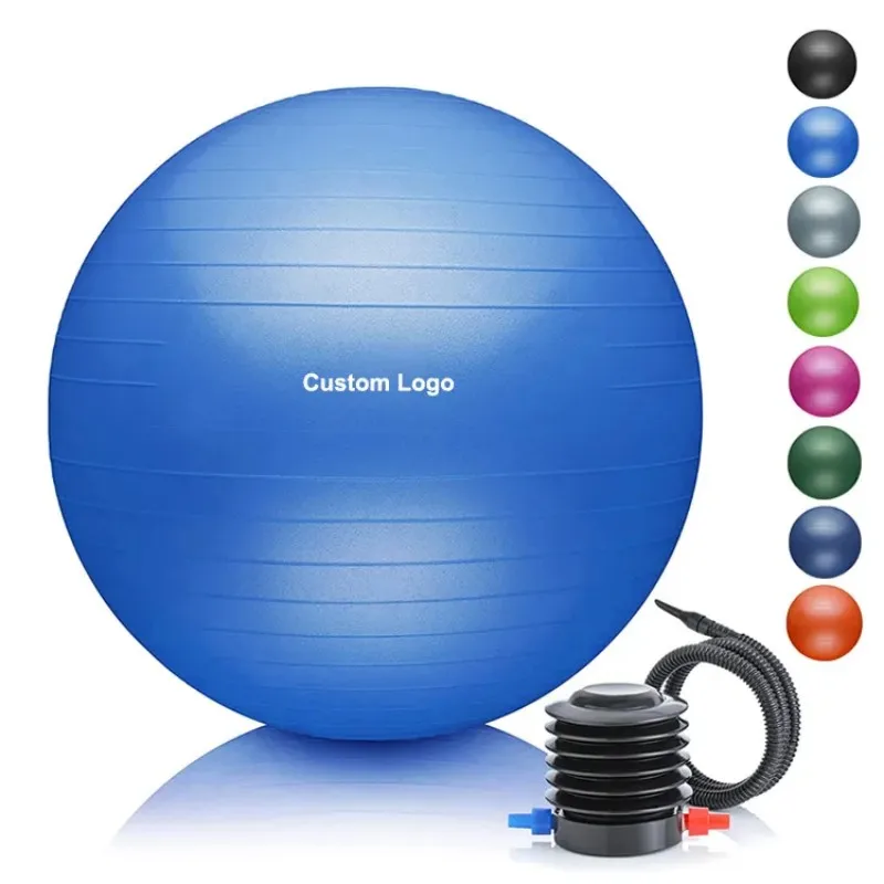 Durable PVC Yoga Ball Exercise Ball Custom Logo Fitness Ball