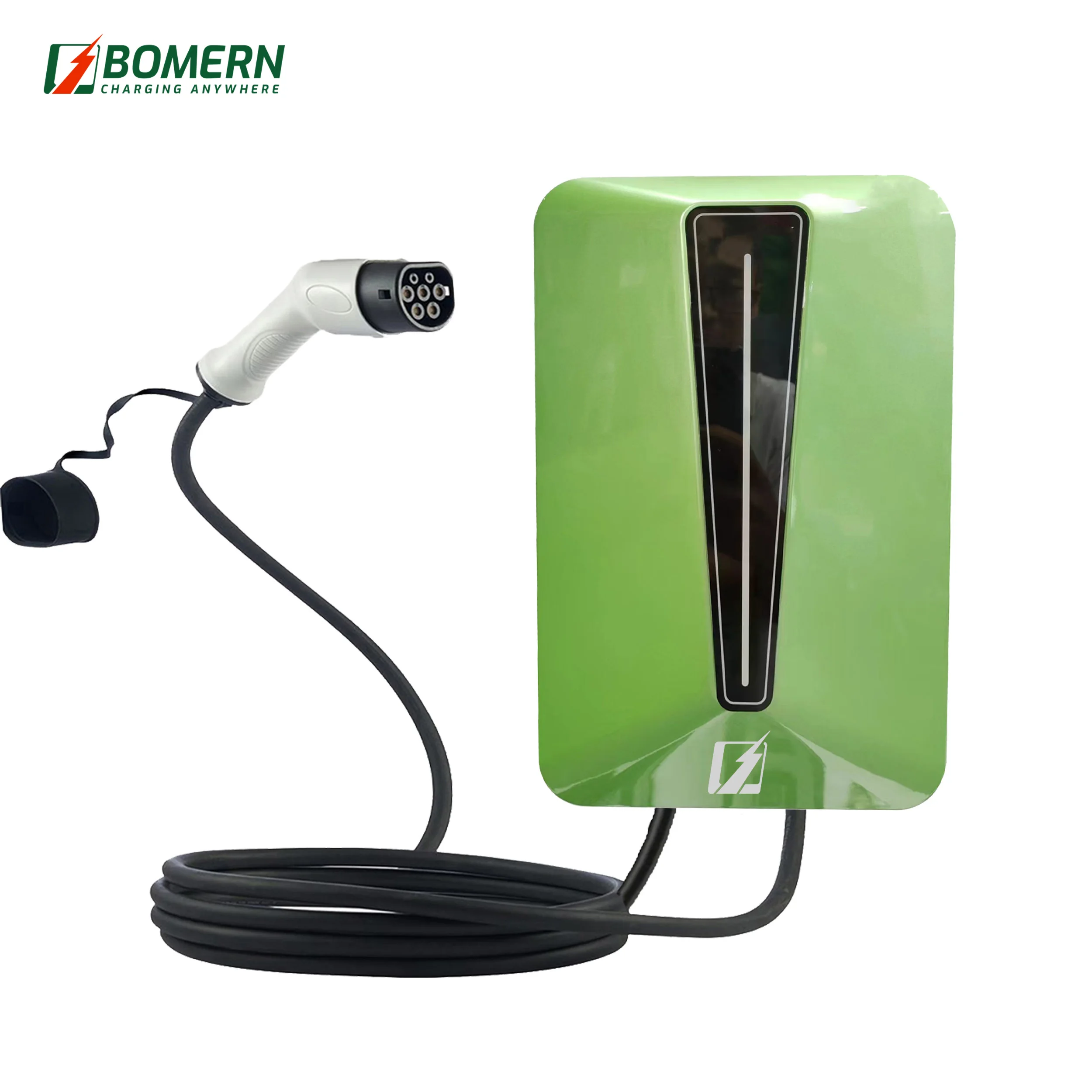 AC Fast  charging 32A 1 Phase RFID Cards EV Charging Station  Type 2  Wallbox 7-22kw