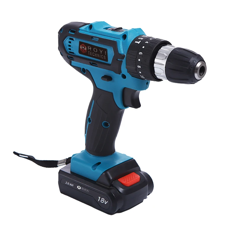 21V Lithium Ion Power Screwdriver 3-in-1 Cordless Impact Drill 2 Speed Electric Hand Drill