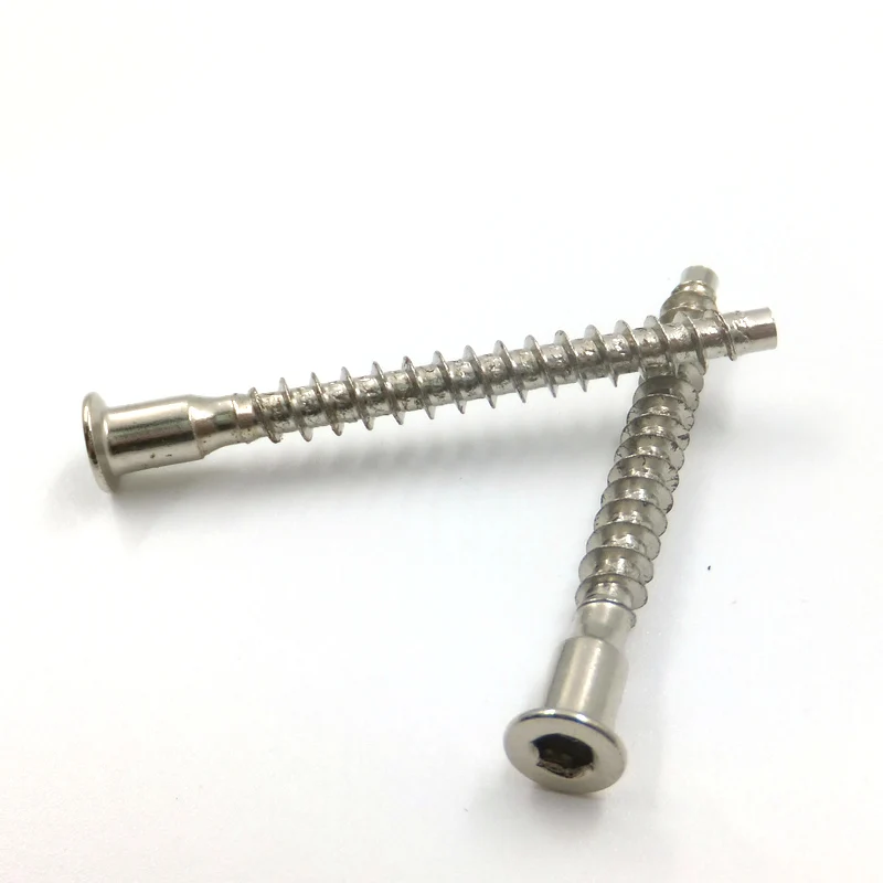 Wood Screws Furniture Connector Screws Manufacturer Zinc Plated Furniture Socket Head Cross Hexagon Confirmat Screw