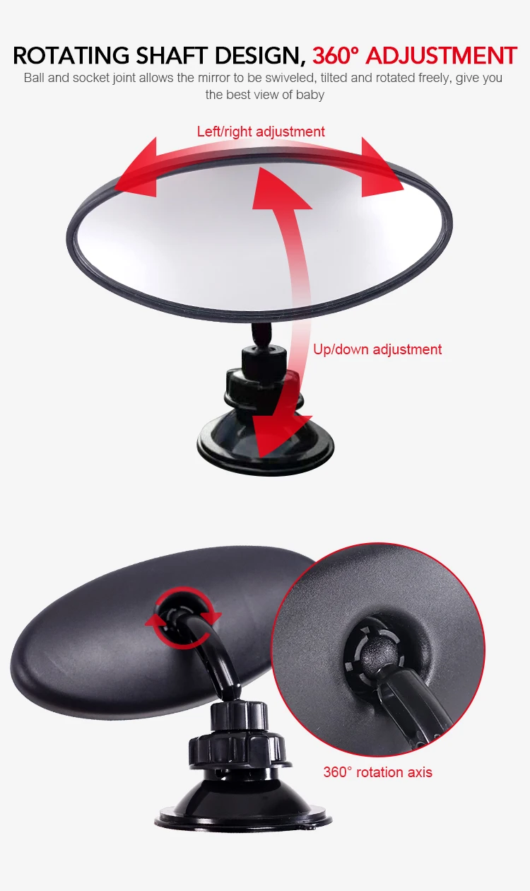 The most popular security baby car mirror rear view mirror for child seat
