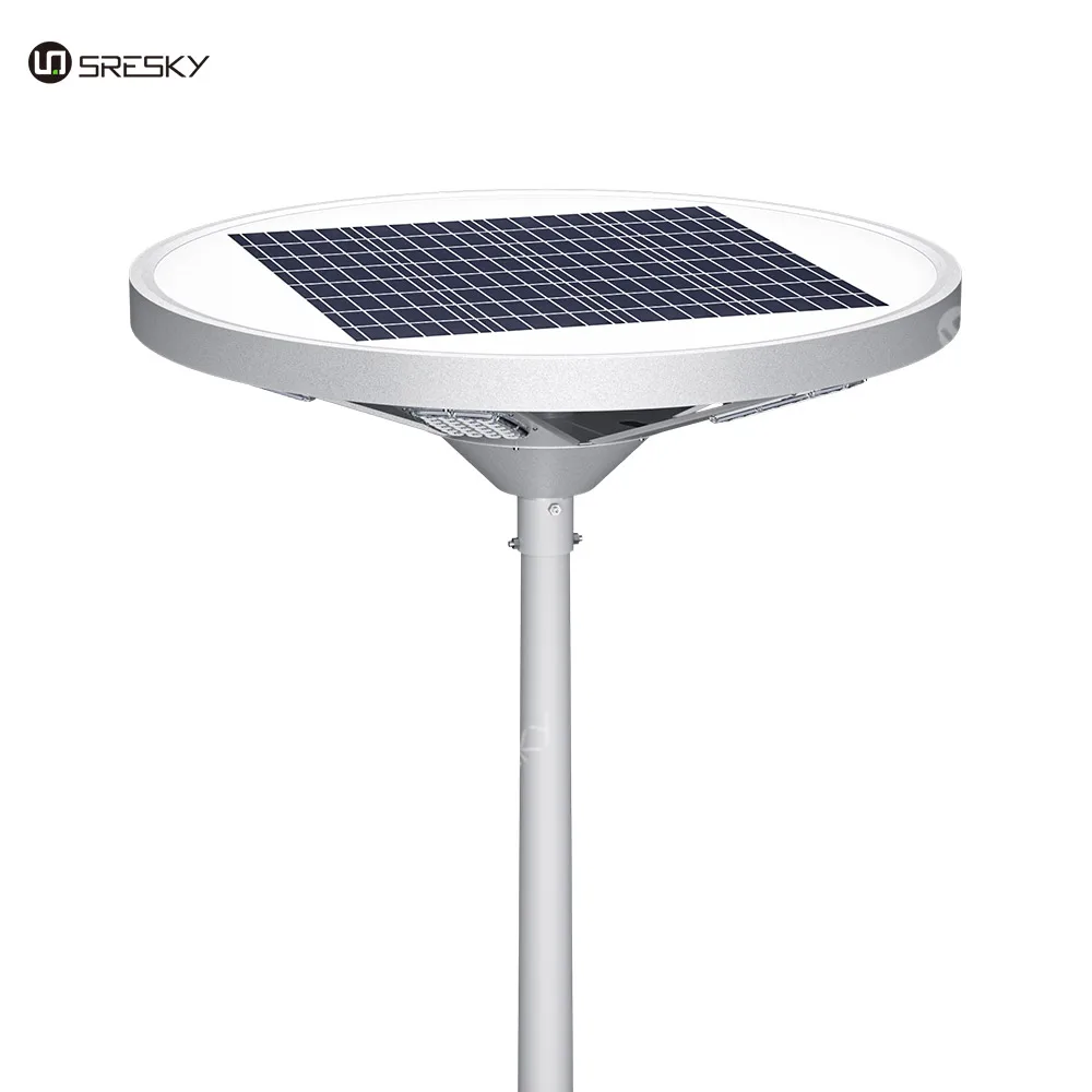 High bright HALO Series integrated outdoor lamp 60W smart landscape solar street light with APP remote