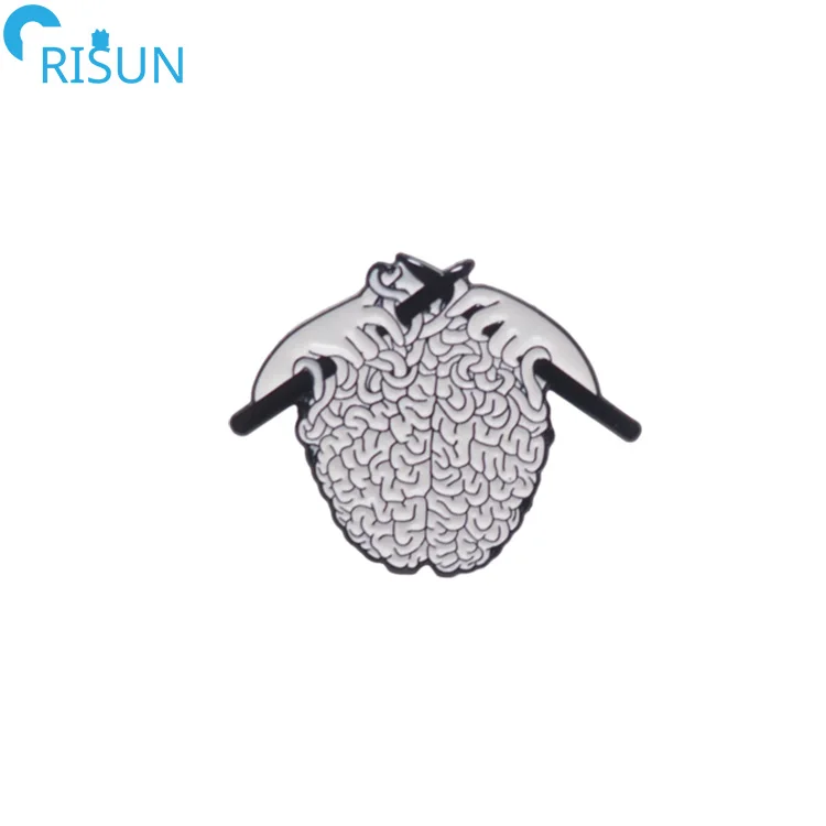 Manufacturer 3D Cute Kitty Knitting Hook Knit Weave Yarn Ball Lapel Pins Badges Brooches Custom Yarn Ball Enamel Pins