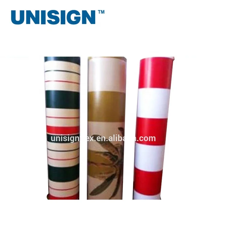 Unisign Waterproof Awning Fabric PVC Striped Tarpaulin Covering Material