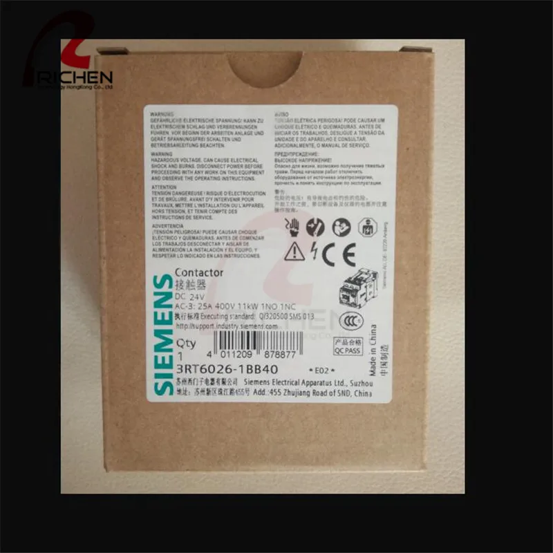 Новый оригинальный контактор Siemens 3RT6023 6024 6025 6026 6027