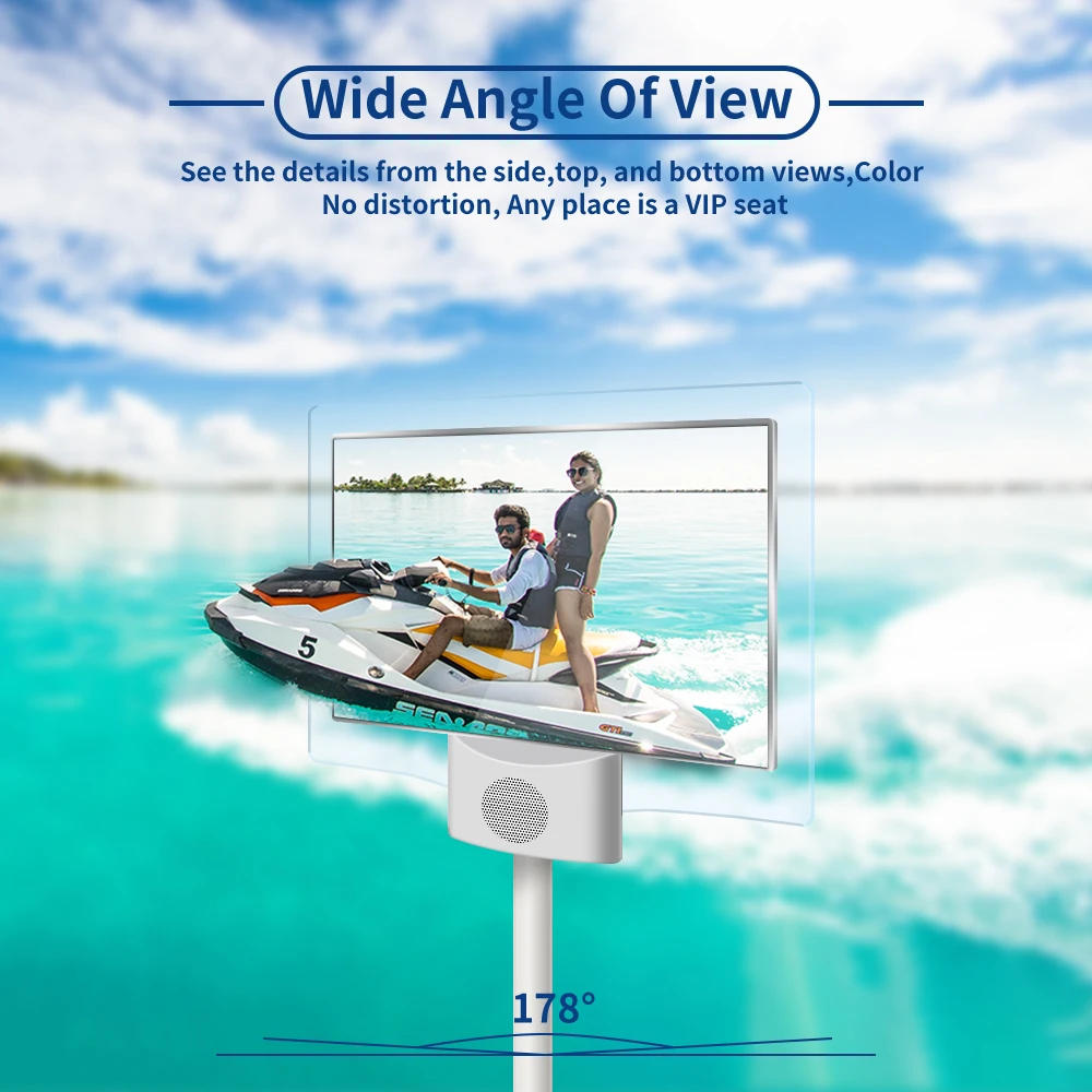 46 49 inch double side floor standing advertising display digital signage totem touch screen LCD advertising player