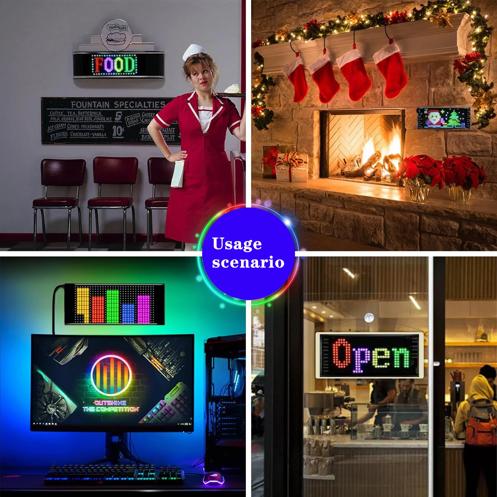 LED soft Matrix Pixel Panel APP control Car Rear Window LED Screen LED Display sign DIY LED Flexible Display