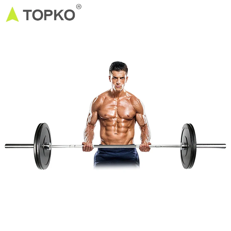 Штанга из стального сплава TOPKO комплект штанги для тяжелой атлетики вес 20 кг 500 фунтов