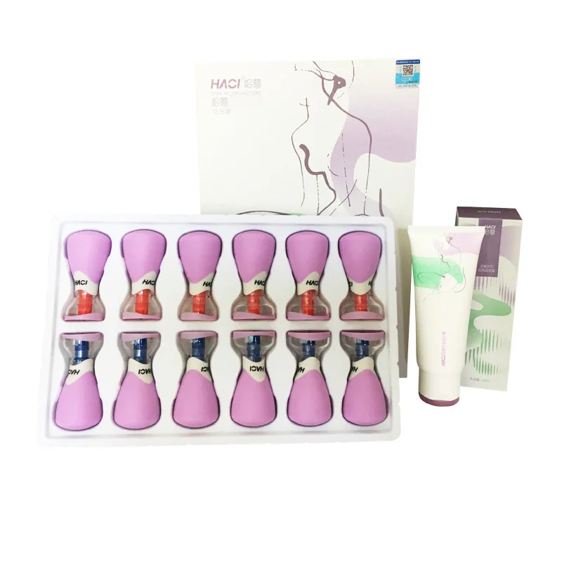 Therapy Apparatus Deluxe HACI  magnetic suction cup ventouse Massage  Cupping Set 12 cups five elements needle Cupping cups