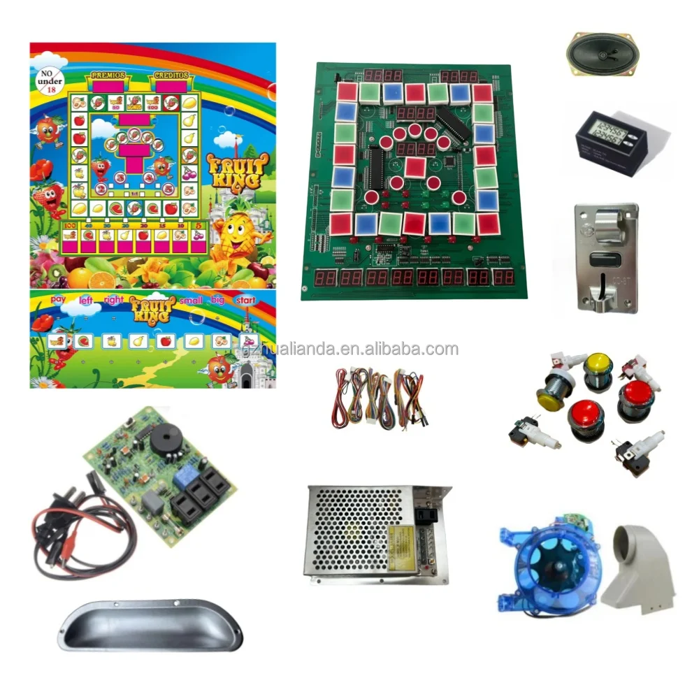 HL High Quality Wooden Bonanza Machine Coin-Operated Arcade Mario Game Fruit King 3 PCB 220V Arcade Game Console