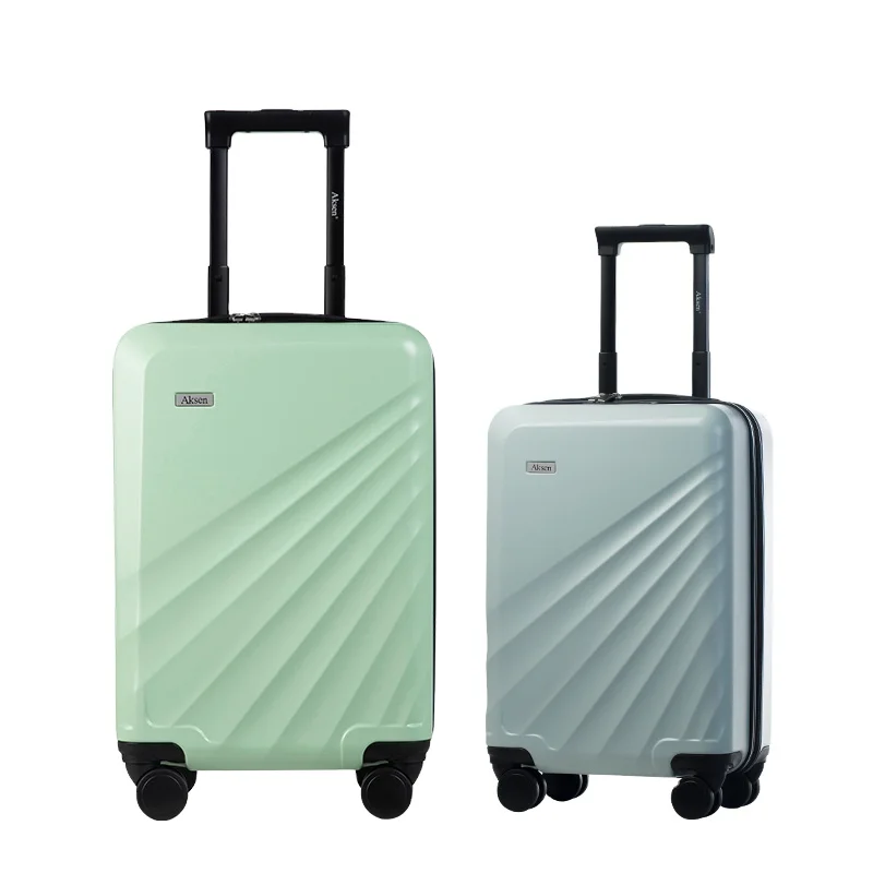 Smart zipper hard shell PC usb charger Fingerprint Lock Business Carry On 4 Spinner Wheels travel suitcases luggage