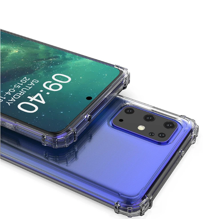 Противоударный прозрачный мягкий чехол для samsung galaxy s20 силиконовая задняя крышка сотового