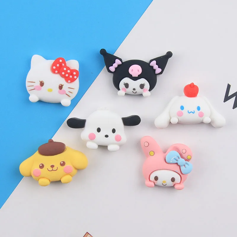 32 Designs Sanrio Nail Charms Hello Cat Big Ear Dog Kawaii Nail Charms Wholesale Nail Accessories Decorations