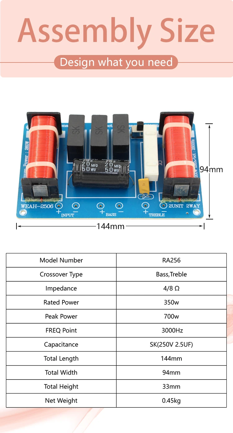 Crossover Audio Speaker