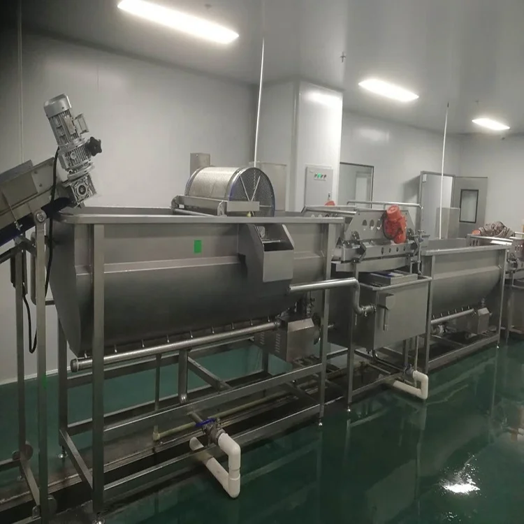 
Factory Direct Selling Vegetable Flow Washing Machine Fruit And Vegetable Washing Line 