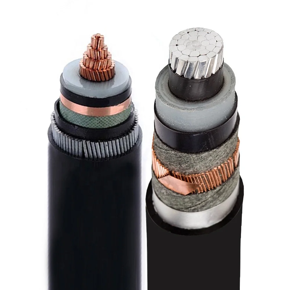 Copper Shielded Stranded Single Core 35mm 50mm 70mm 95mm 1*185 Steel Wire Armored PVC Sheathed Medium Voltage Power Cable