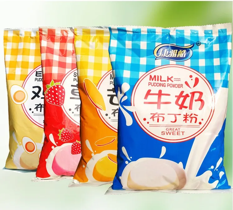 Natural Manufacture Wholesale Fruit Milk Mix 1kg Egg Strawberry Mango Pudding Powder for Children