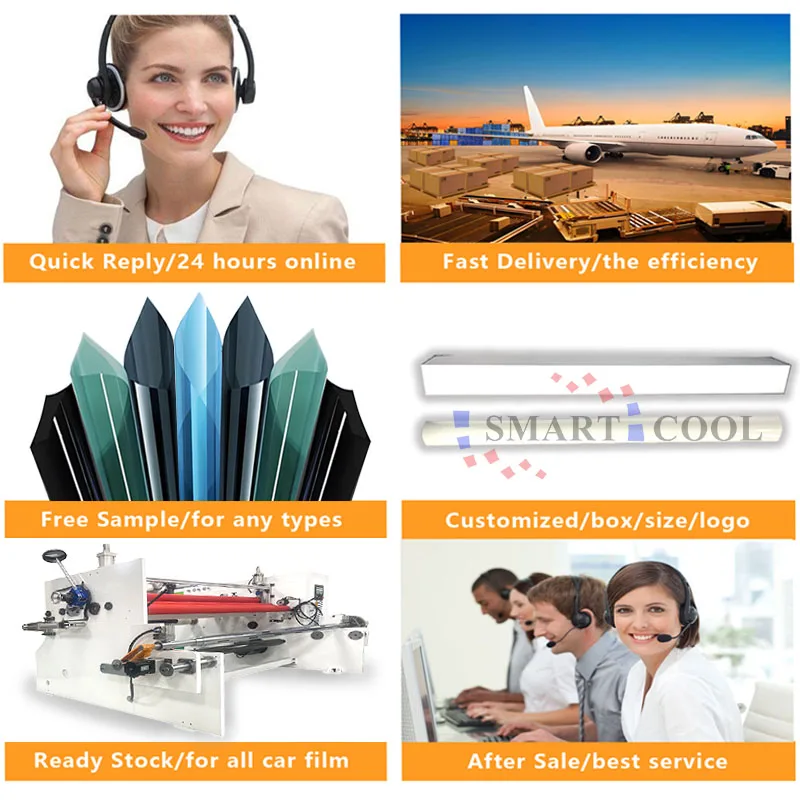 High Heat Rejection Silver Colorful PET Window Tint Film For Building Color Architectural Tint 1.52*30m  Window Tint