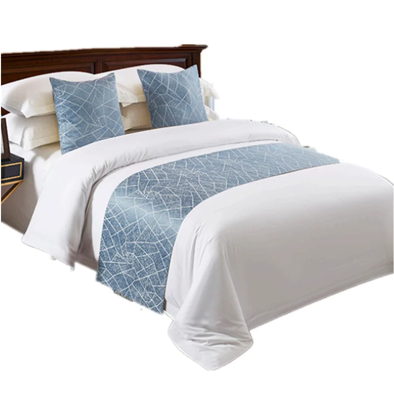 Factory Outlet Classic Queen Size Luxury Bed Runner Cushions Decorative Hotel Bed Runner