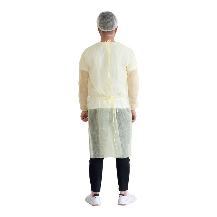 
Level 1 Pp Hospital Non-woven Medical Disposable Protective Surgical Isolation Gowns 