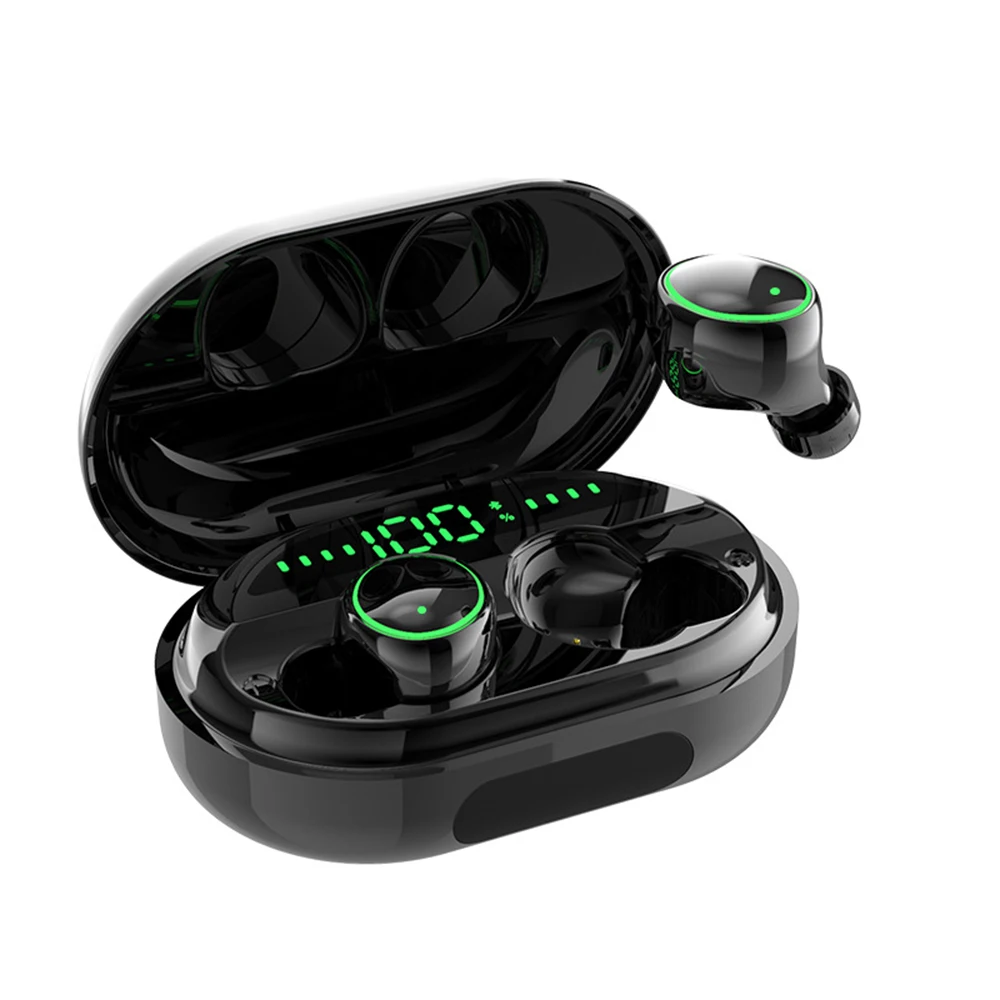 Earphone wireless c5s Wireless Earphone Ipx8 Waterproof Bt 5.0 Tws Headset Mini Earbuds 3500mah With Charger Box