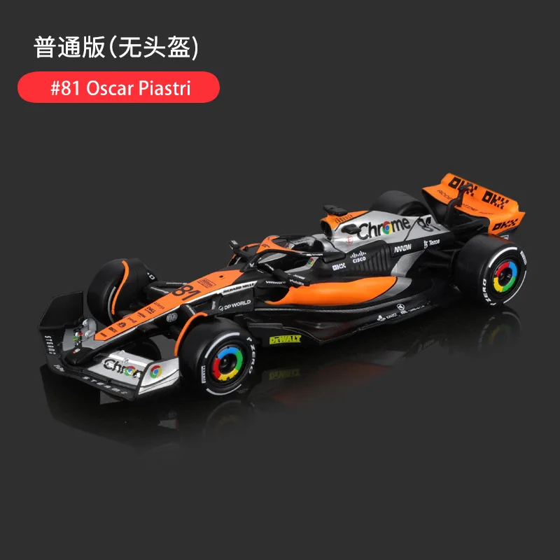 Литая под давлением модель автомобиля Bburago из 1:43 сплава Роскошная Игрушечная машина Lando Norris F1 2023 сезон McLaren MCL60 carmodel