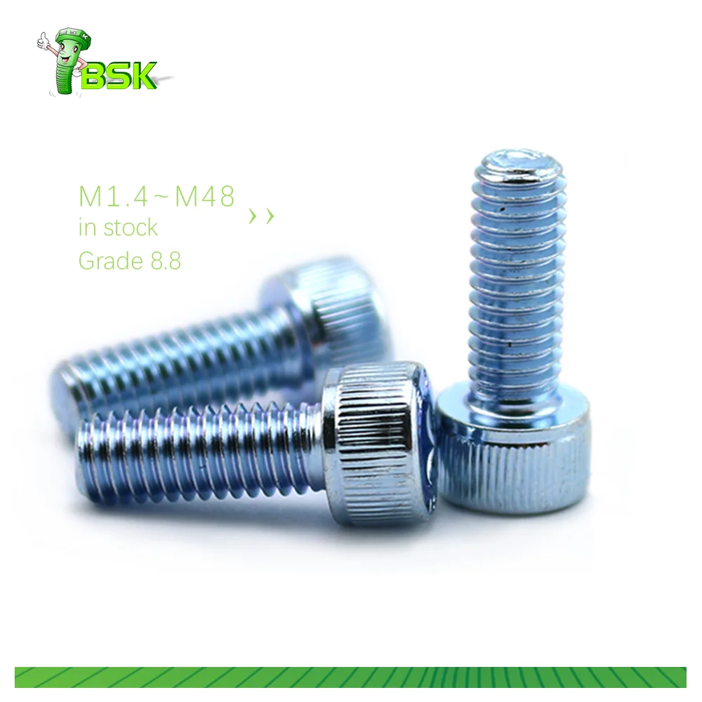 DIN 912  M2 M3 M4 M5 M6 M8 M10 M12 M14 M16 M18 M20 M22 M24 Grade 8.8 Zinc plated socket head cup screws