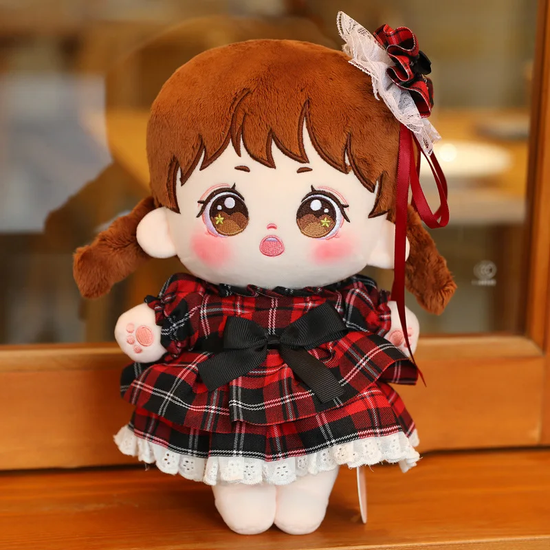 Fine workmanship Oriental Traditional Chinese Barbi Doll Soft Dressed Rag Doll Plush Toy with Han Dynasty Kimono Dressing makeup