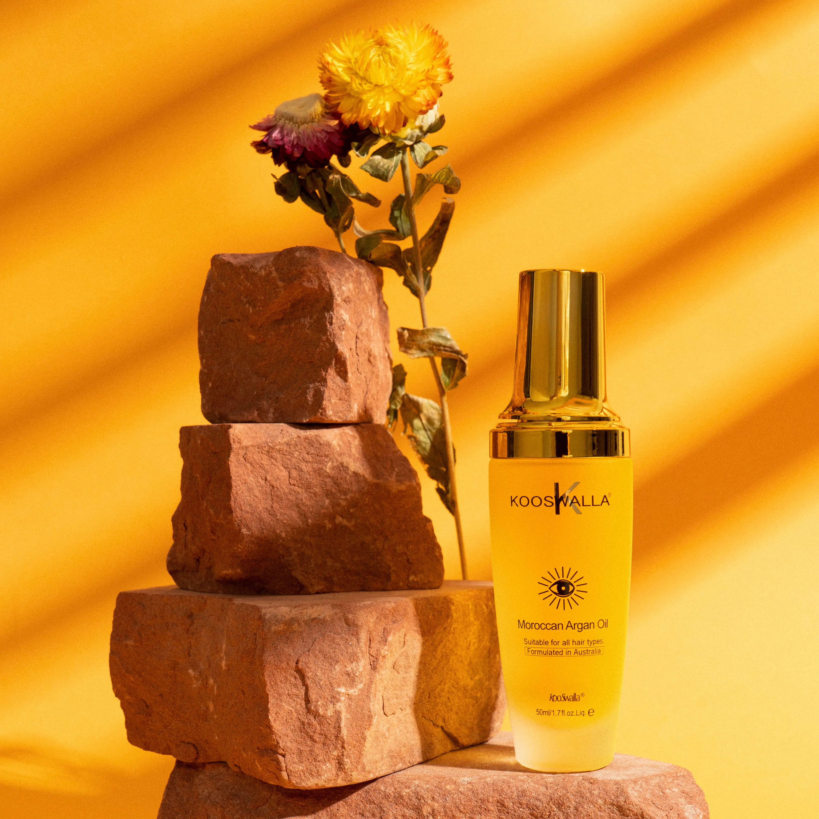 Kooswalla argan oil hair serum organic and pure moroccan argan oil for face and hair