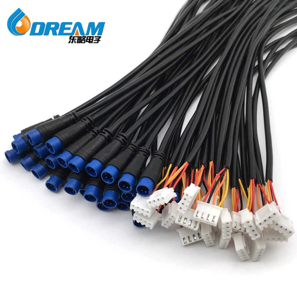 Waterproof Cable for Electric Bike M6 Connector Scooters M6 M7 M8 Wire Connector 3 4 5 6 8 Pin M8 M12 Cable Electric Wire