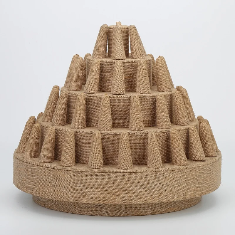 Factory custom holder stackable jewelry ring display Showcase card Stand for jewellery shops