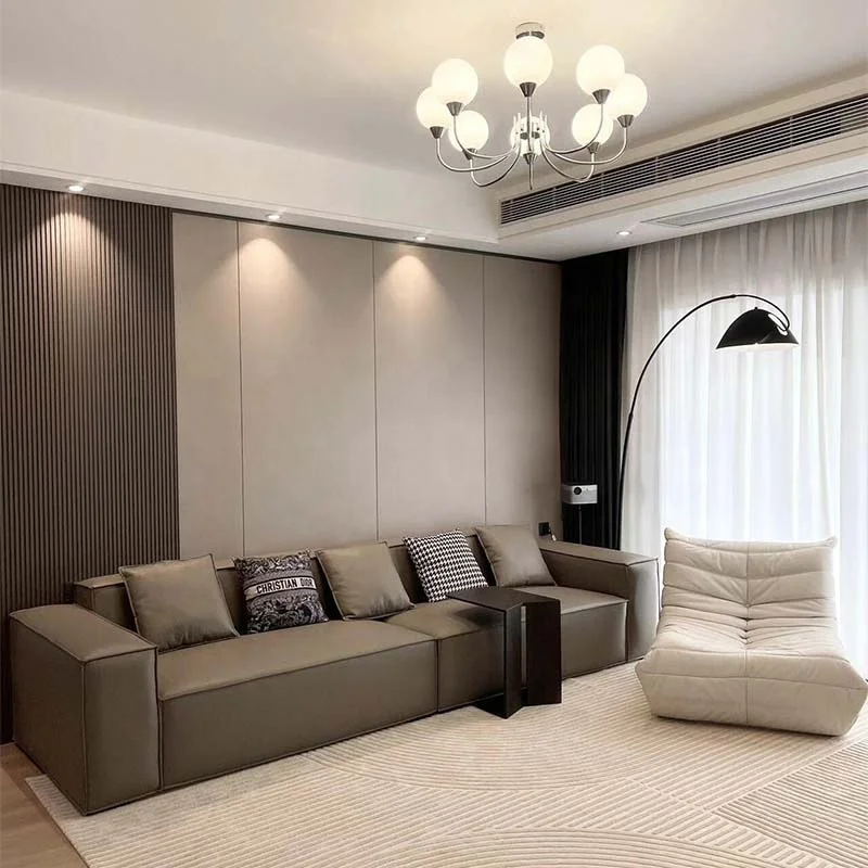 Modern Wall Cladding Home Decor TV Background Walls Wooden Grain WPC Fence Panels For Hotel