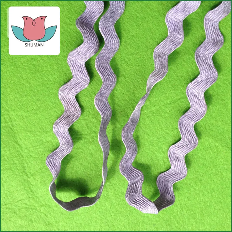 WW002 Factory Wholesale garment accessories dye to match or dye yarn to woven colored twisted ribbon