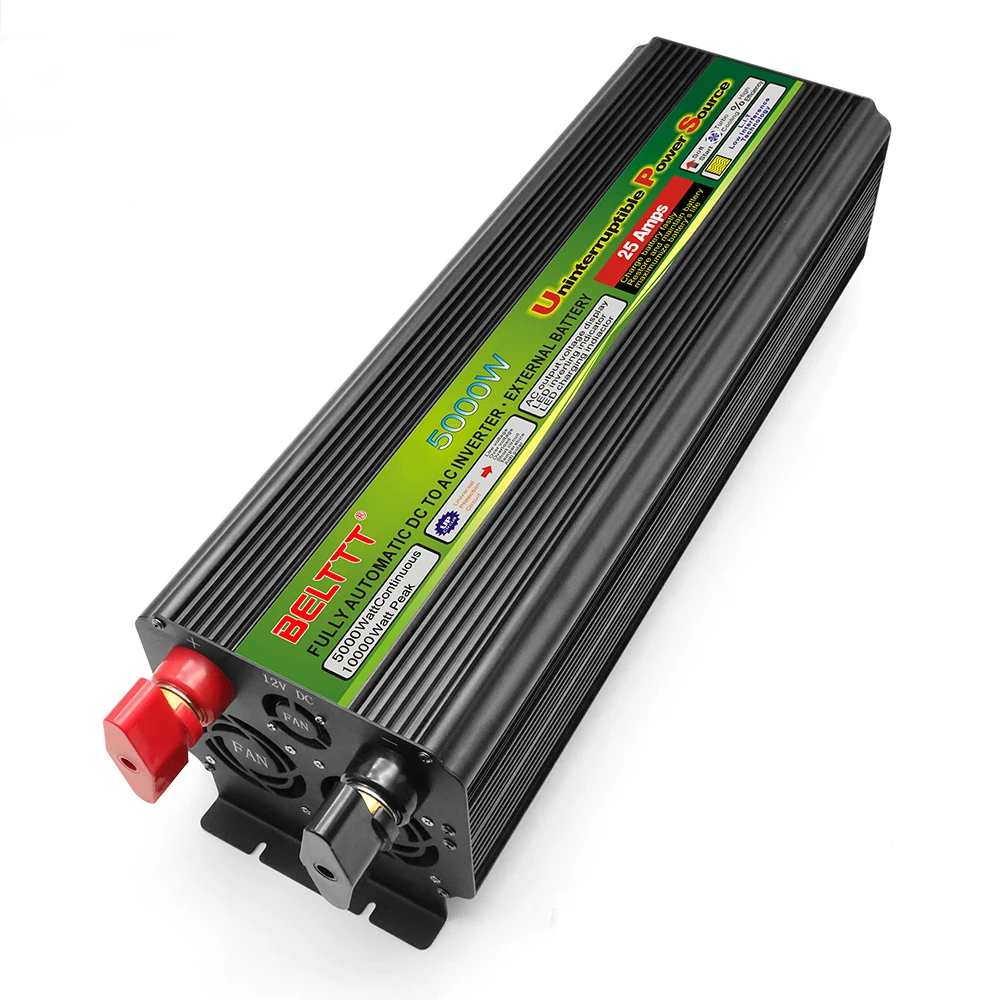 BELTTT Transformer Inverter 5000W 12v 220v Off Grid UPS Power Inverter with Battery Charger