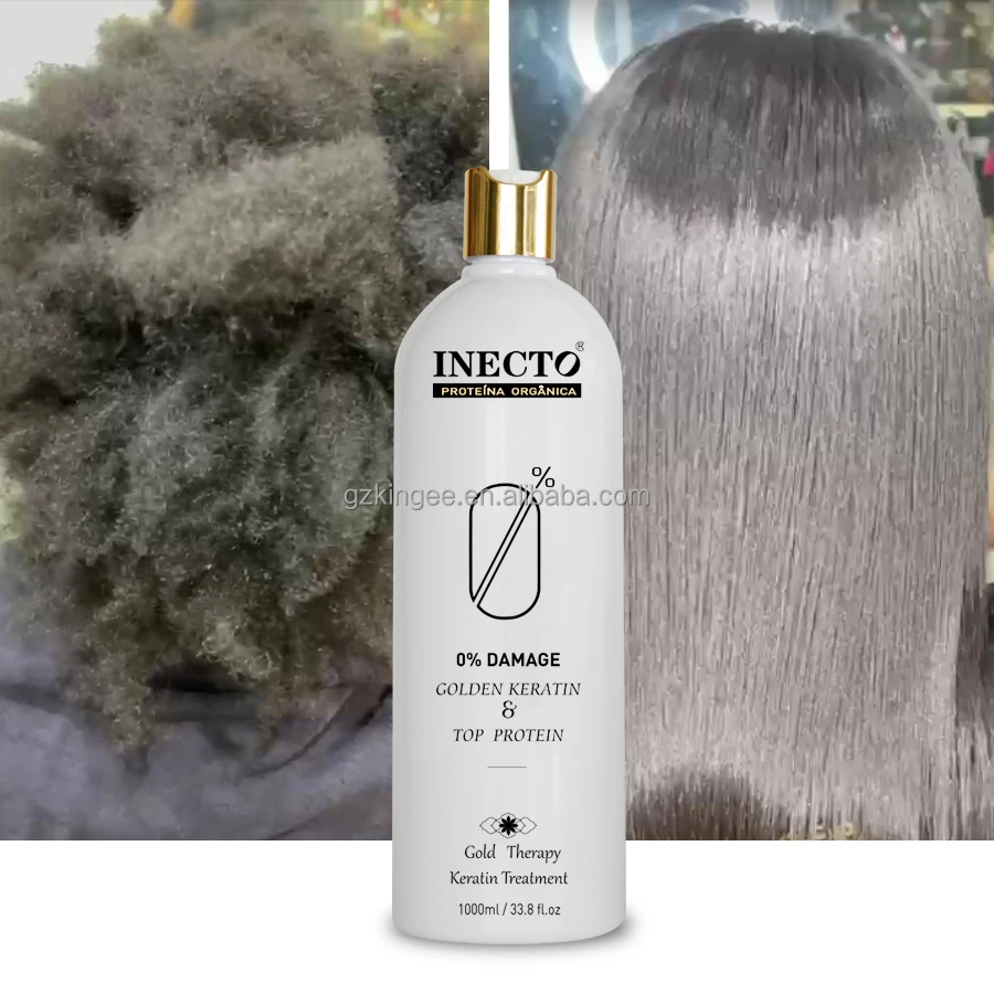 Formaldehyde Free Hair Straight Treatment INECTO Bio Protein Keratin Hair Straightening Cream for Healthy Curl Hair