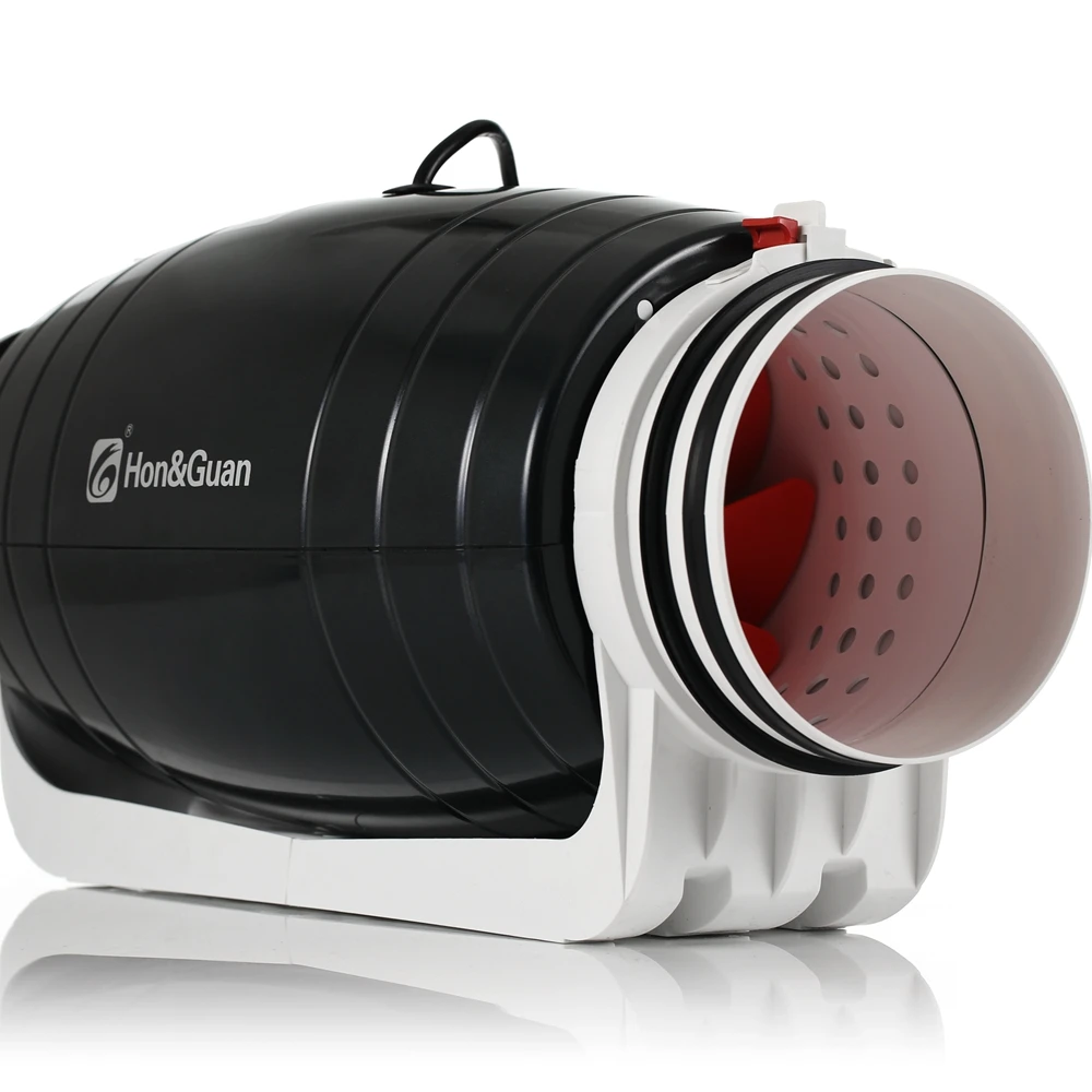 200mm line Duct Quite Booster Hydroponics Exhaust Cooling Fan