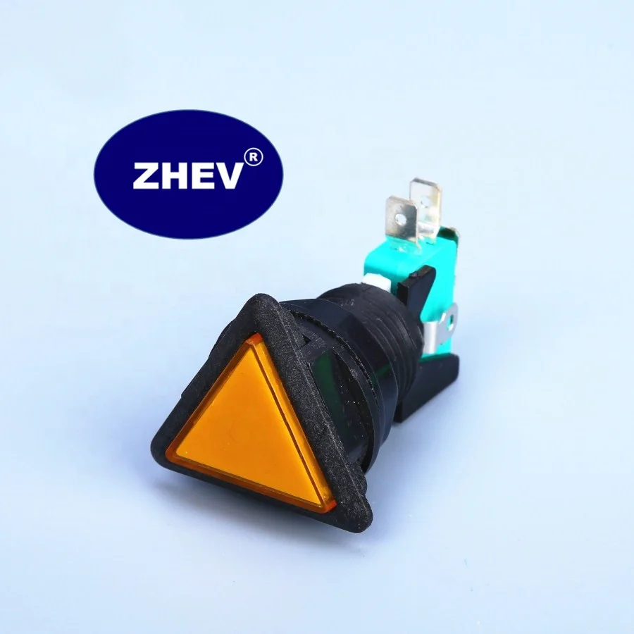 Triangle KW-OZ 16A Game Button Switch With Yellow Micro Switch