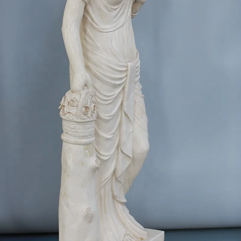Custom European Large Outdoor Home Garden Decoration Natural Stone Carvings And Marble Figure Statue Sculptures