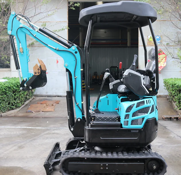 Low Price Mini Soil Digger Small 1.5ton Crawler Excavator KV17 Micro Backhoe Digger with All Attachments