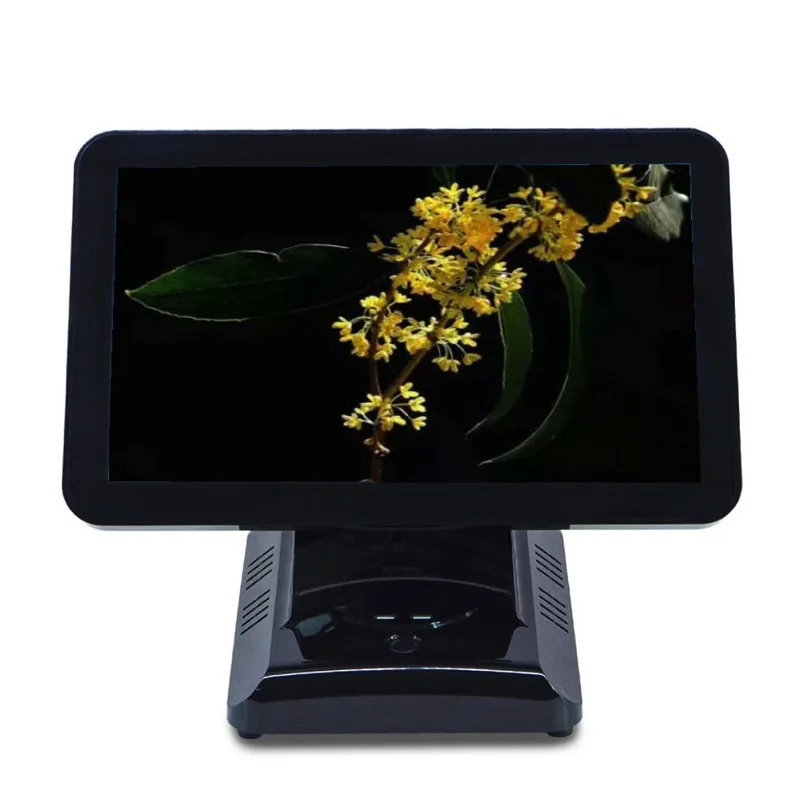 Retail pos system for usa full cash register with dual reception desk with cash register and drawer