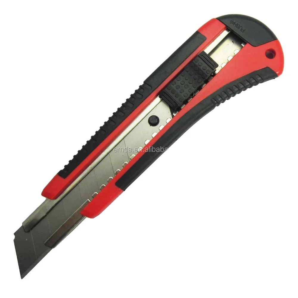 Office paper cutting rubber handle sliding blade