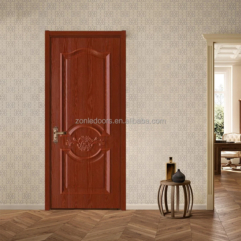 Latest Modern Design China Suppliers Hot Sale Interior Wooden Door Low Price Doors Wpc Pvc Mdf Wood Door With Smart Lock