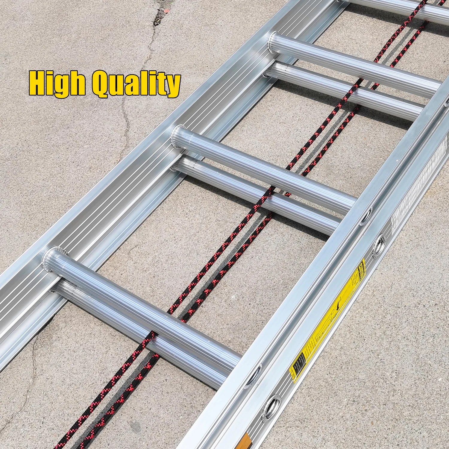 EN 131 Durable Easy Pull With Ropes 2 Section Aluminum Extension Ladder