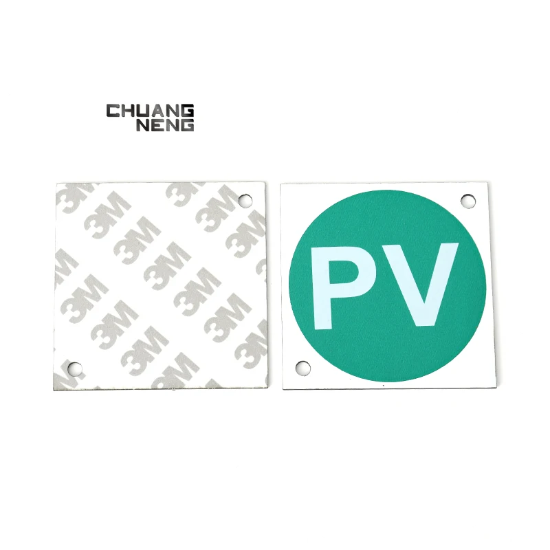 Custom 2 ply glossy die cut Plastic ABS Sheet for Laser Engraving public sign