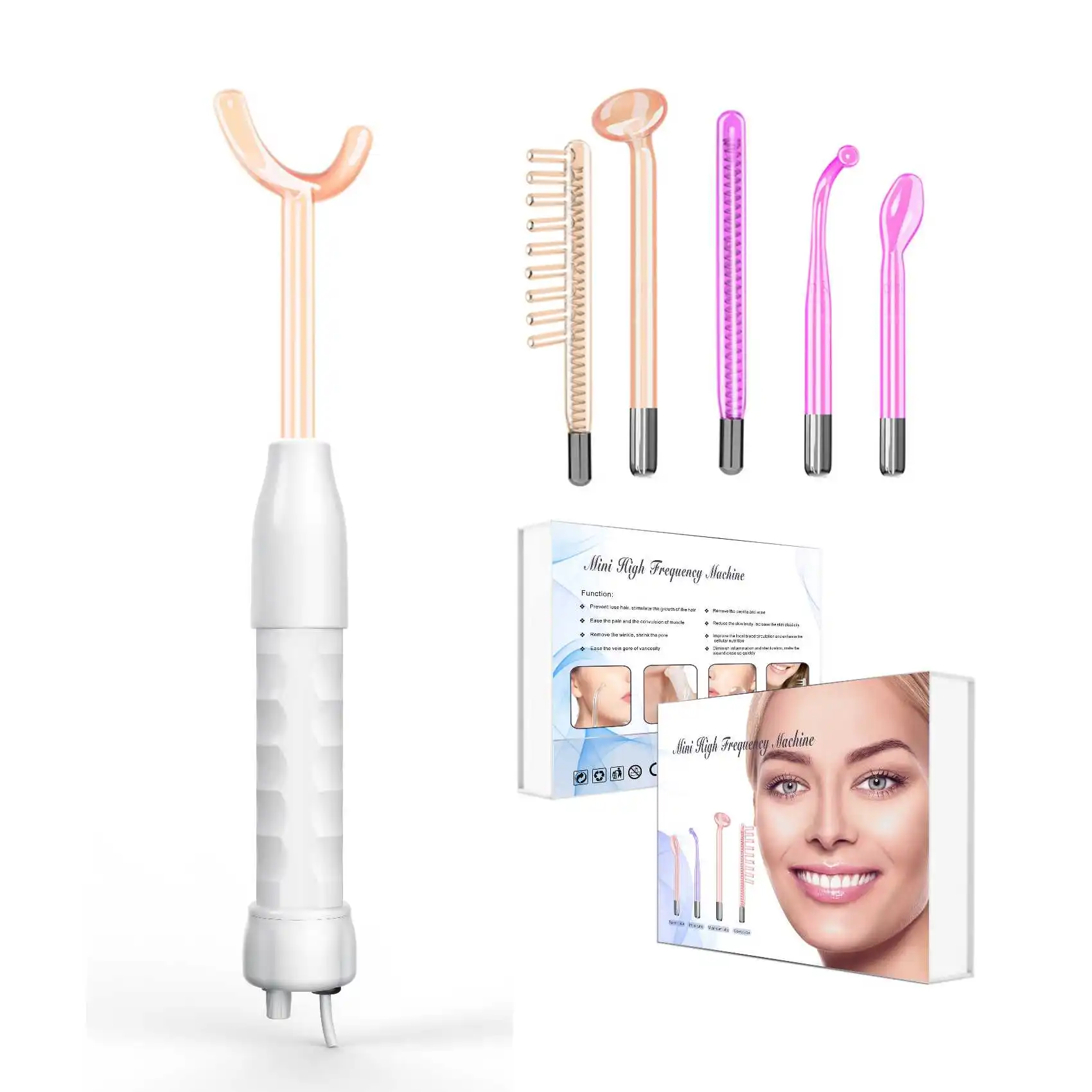 Hot Sell Private Label Factory Price Face High Frequency Therapy Twilight Wand Twilight