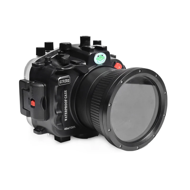 Seafrogs Wholesales 40M/130FT Waterproof Camera Housing Case With Replacement Lens Port for Sony A7R IV A